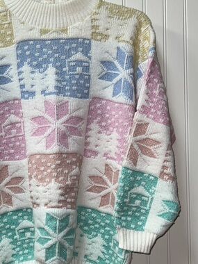 80s Spunky Christmas Sweater L Vintage Holiday